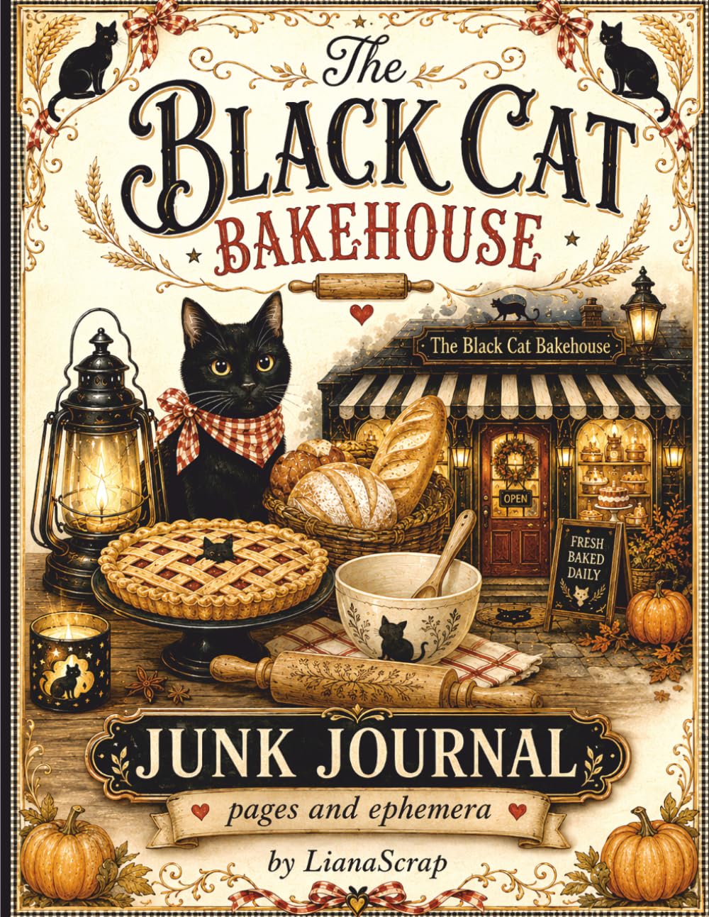 The Black Cat Bakehouse: Junk Journal Pages and Ephemera