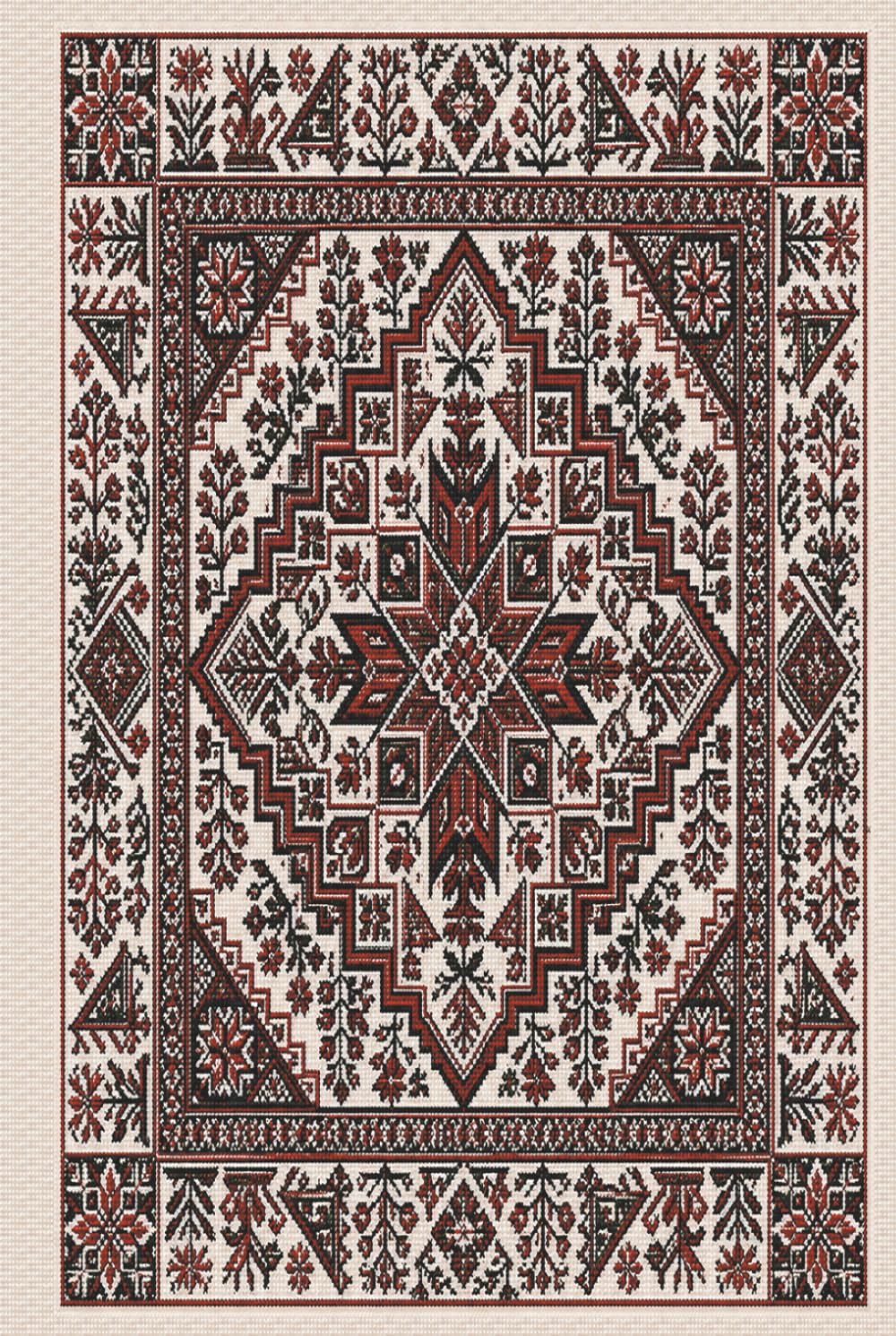 Traditional Palestinian Embroidery Notebook: Intricate Geometric Tatreez Journal for Writing Notes Planning and Creative Ideas