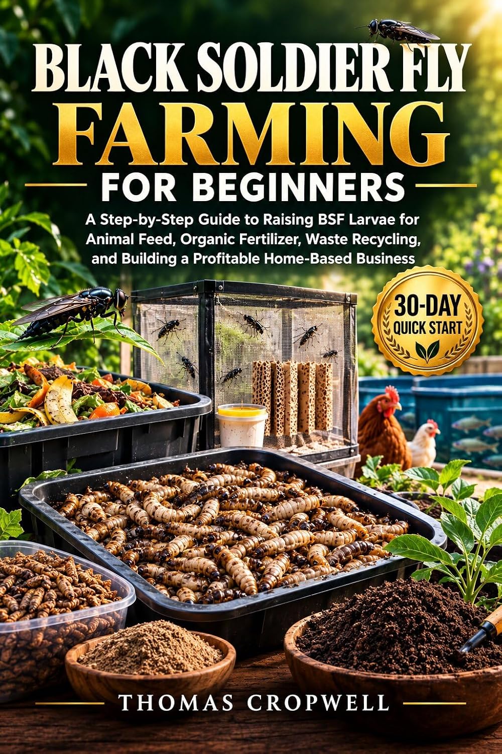 ler totalmente Black Soldier Fly Farming for Beginners: A step-by-step Guide to Raising BSF Larvae for Animal Feed, Organic Fertilizer, Waste Recycling, and Building... Home-Based Business (English Edition)