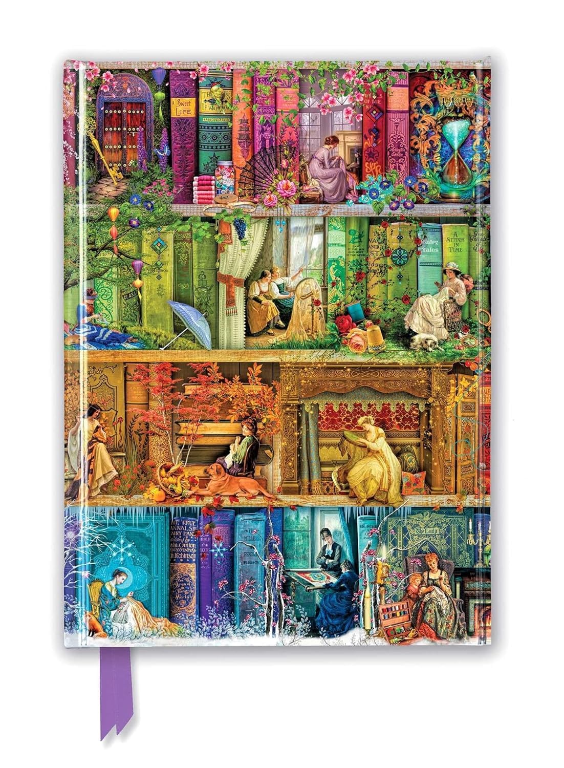 Aimee Stewart: A Stitch in Time Bookshelves (Foiled Journal) baixar livro de graça
