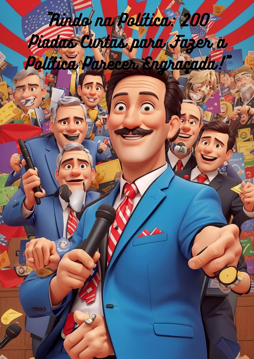 "Rindo na Política: 200 Piadas Curtas para Fazer a Política Parecer Engraçada!": "Uma Coleção de Tiradas Divertidas Sobre Políticos, Eleições e Promessas Quebradas" baixar livro de graça
