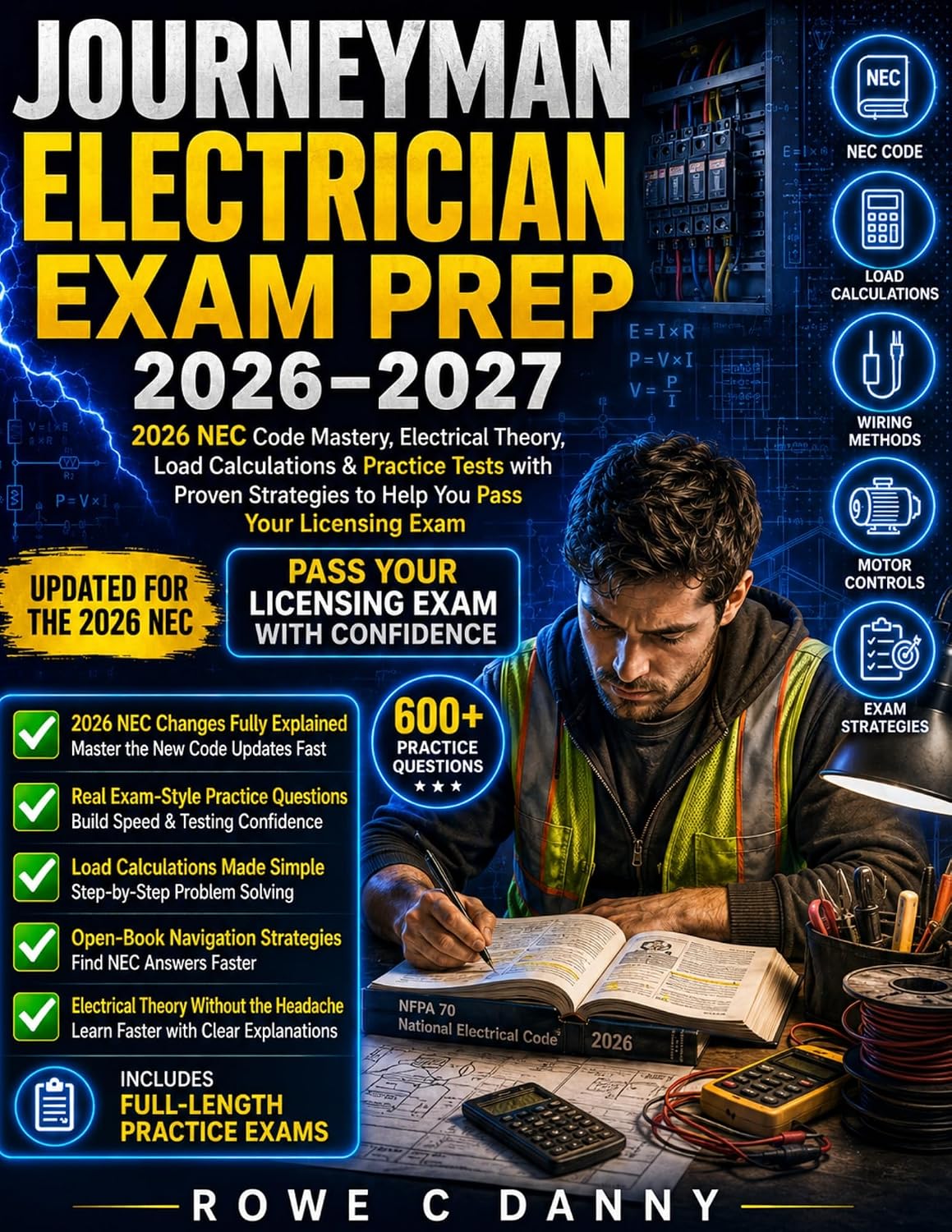 ler totalmente Journeyman Electrician Exam Prep: NEC Code Mastery, Electrical Theory, and Load Calculations Simplified with Practice Tests and Strategies to Help You Pass Your Licensing Test (English Edition)