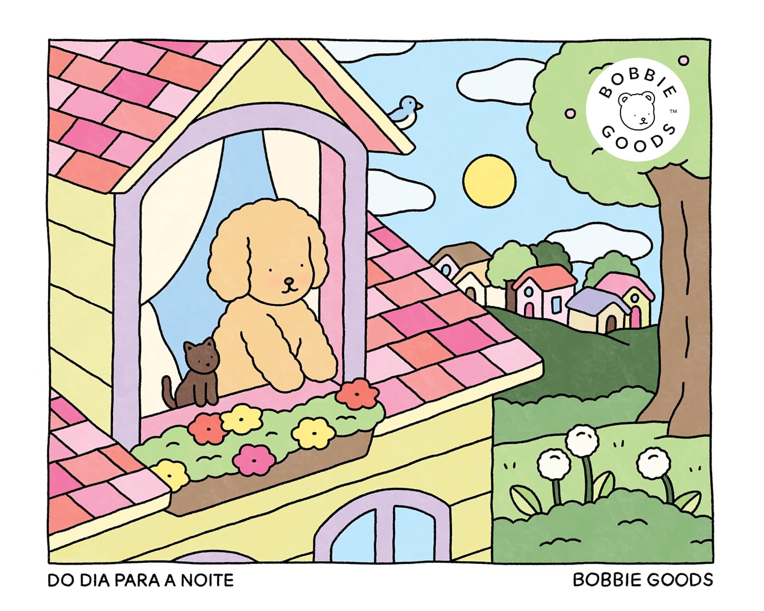 Do dia para a noite (Day to night) – Livro de colorir oficial Bobbie Goods baixar o livro de graça