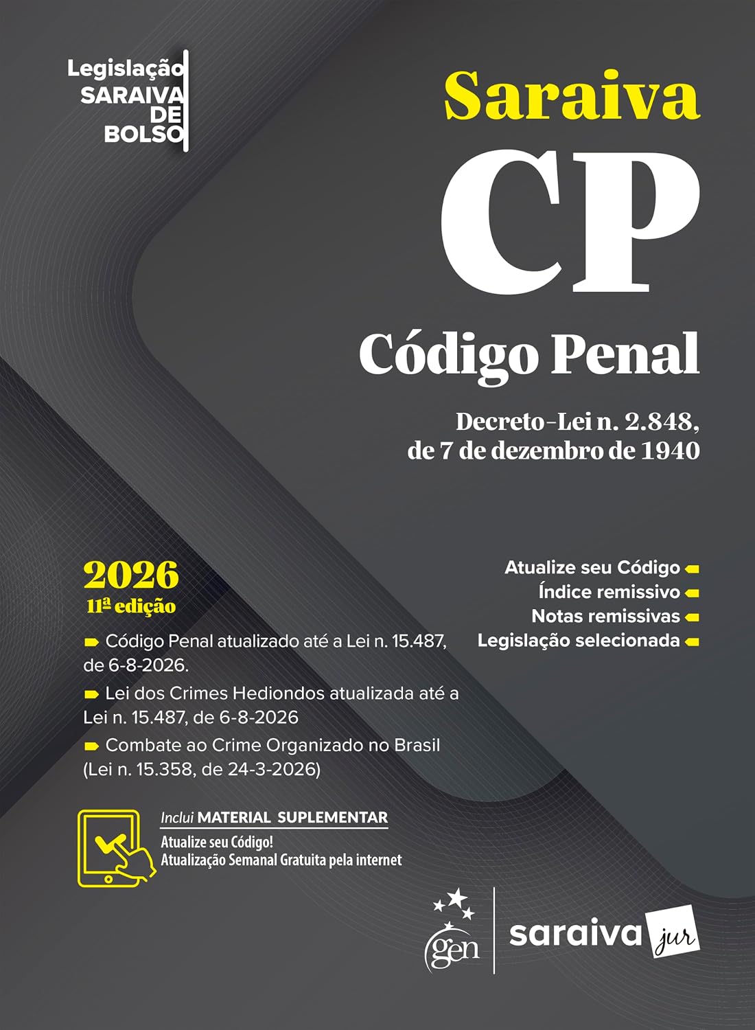ler totalmente Código Penal - Legislação Saraiva de Bolso - 11ª Edição 2026