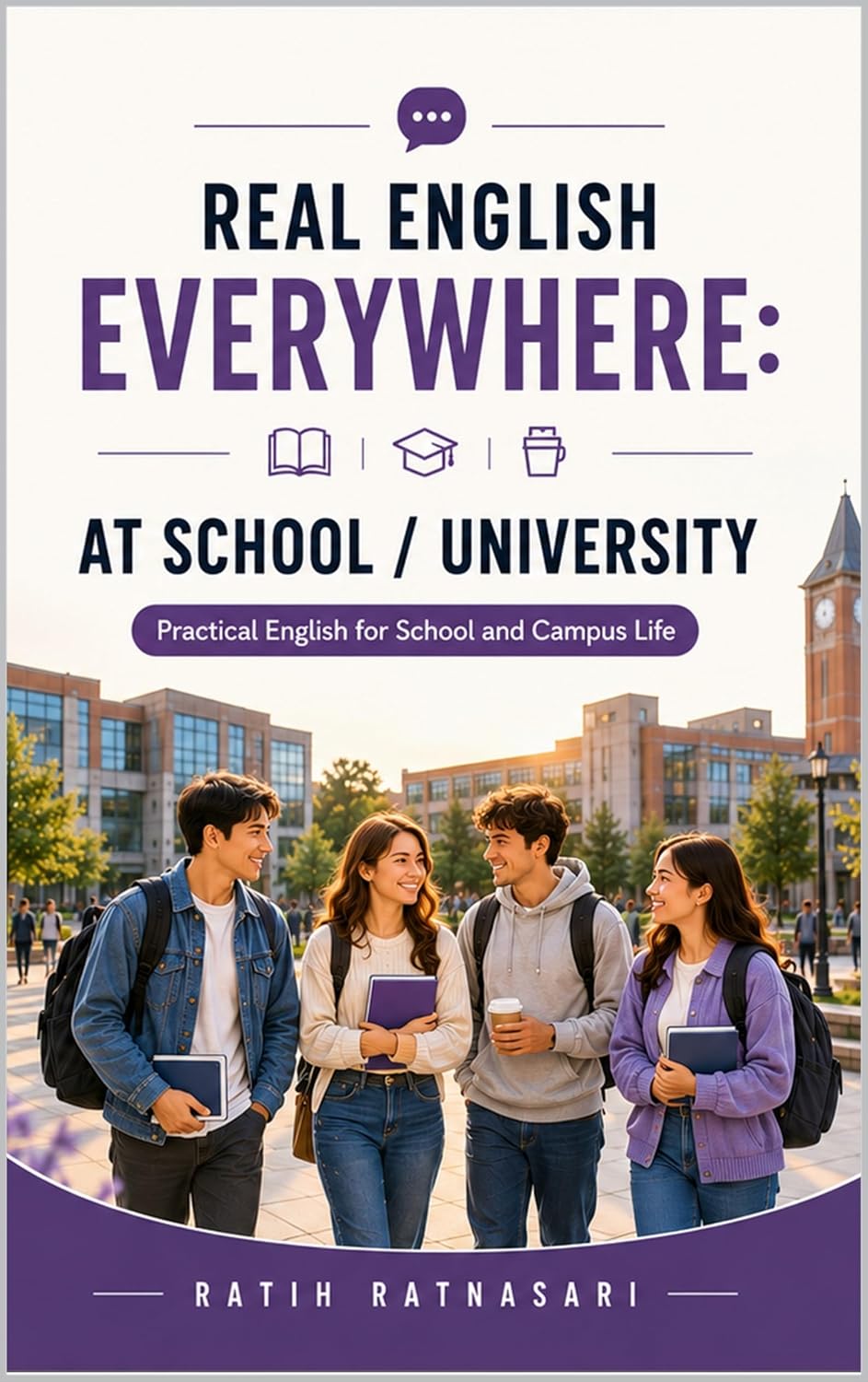 capítulo por capítulo baixar REAL ENGLISH EVERYWHERE: AT SCHOOL / UNIVERSITY: Practical English for School and Campus Life (English Edition)