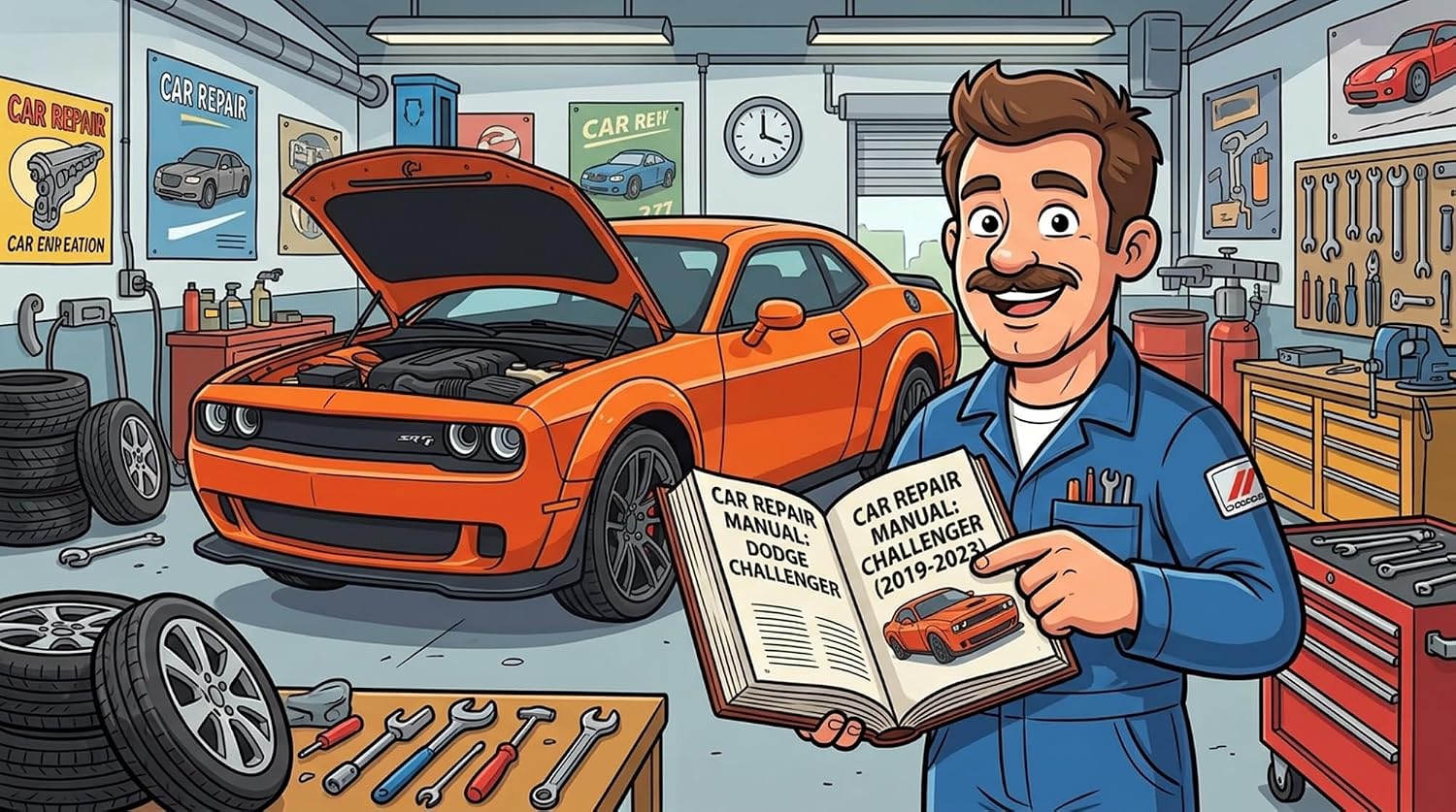 ler totalmente Dodge Challenger 2019-2023, Vehicle Repair Manual, Parts, Wiring, Workshop Book (English Edition)