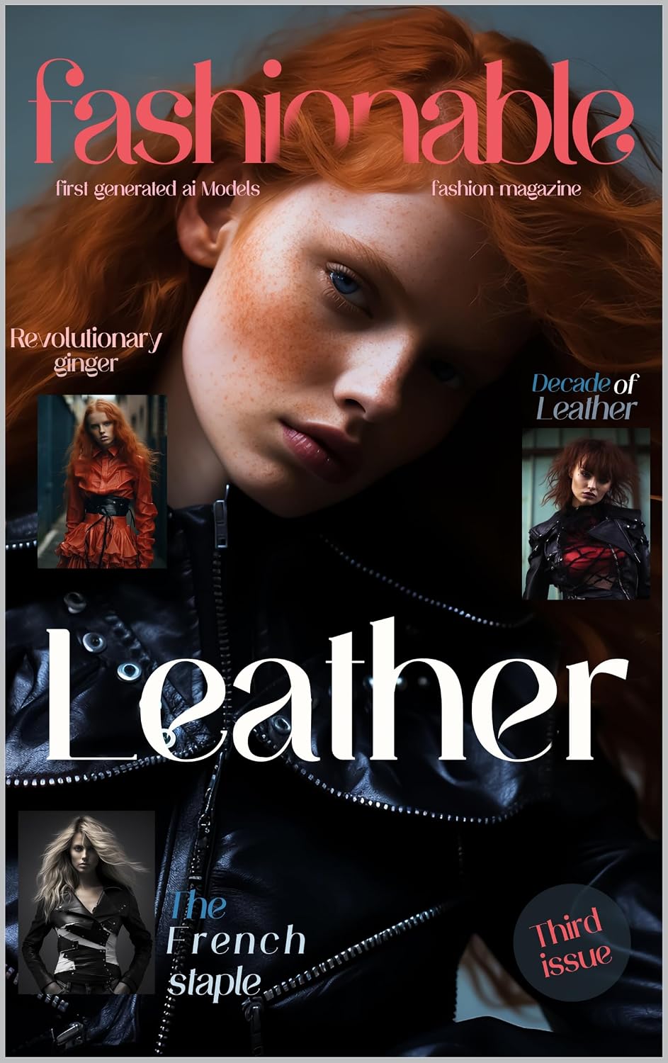 Fashionable Magazine: Leather - Third Issue.: Third Issue - Leather - First Fashion models Generated by innovative Ai (Fashionable Magazine: Where Innovation... AI Technology Book 3) (English Edition) baixar o livro de graça