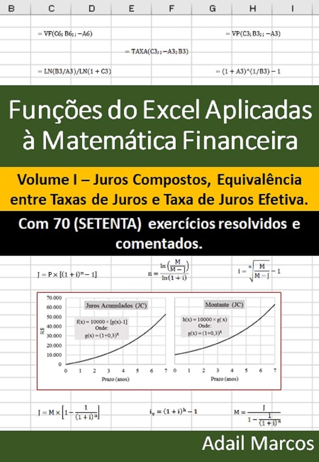 Funções do Excel Aplicadas à Matemática Financeira: Juros Compostos, Equivalência entre Taxas de Juros e Taxa de Juros Efetiva baixar o livro de graça