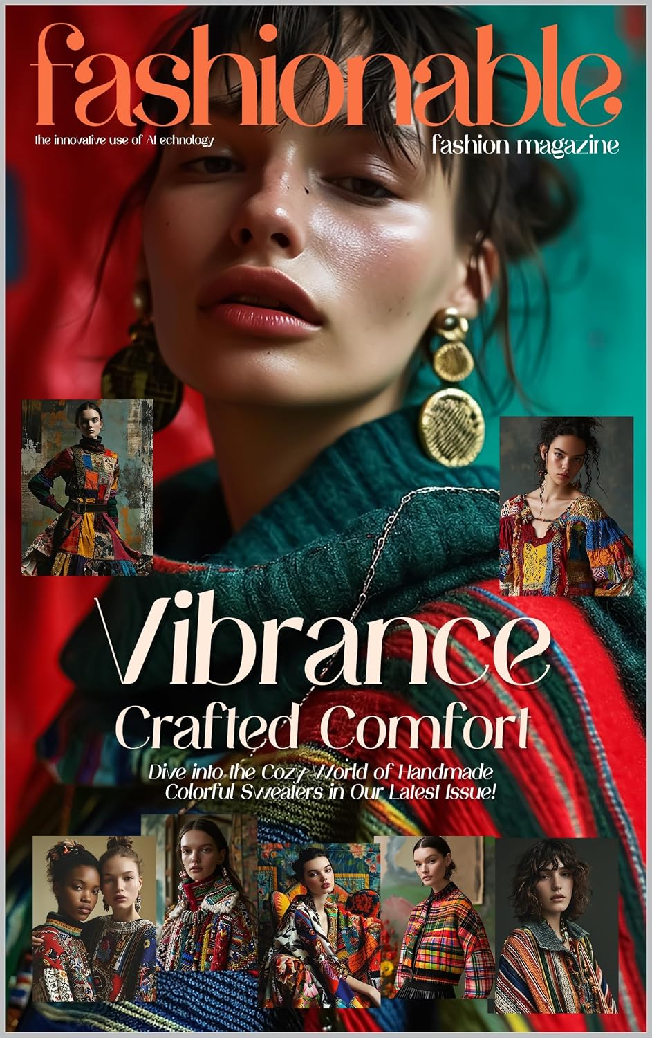ler totalmente Fashionable Magazine: Vibrance - Crafted Comfort.: Vibrance: Dive into the Cozy World of Handmade Colorful Sweaters! (Fashionable Magazine: Where Innovation... AI Technology Book 10) (English Edition)
