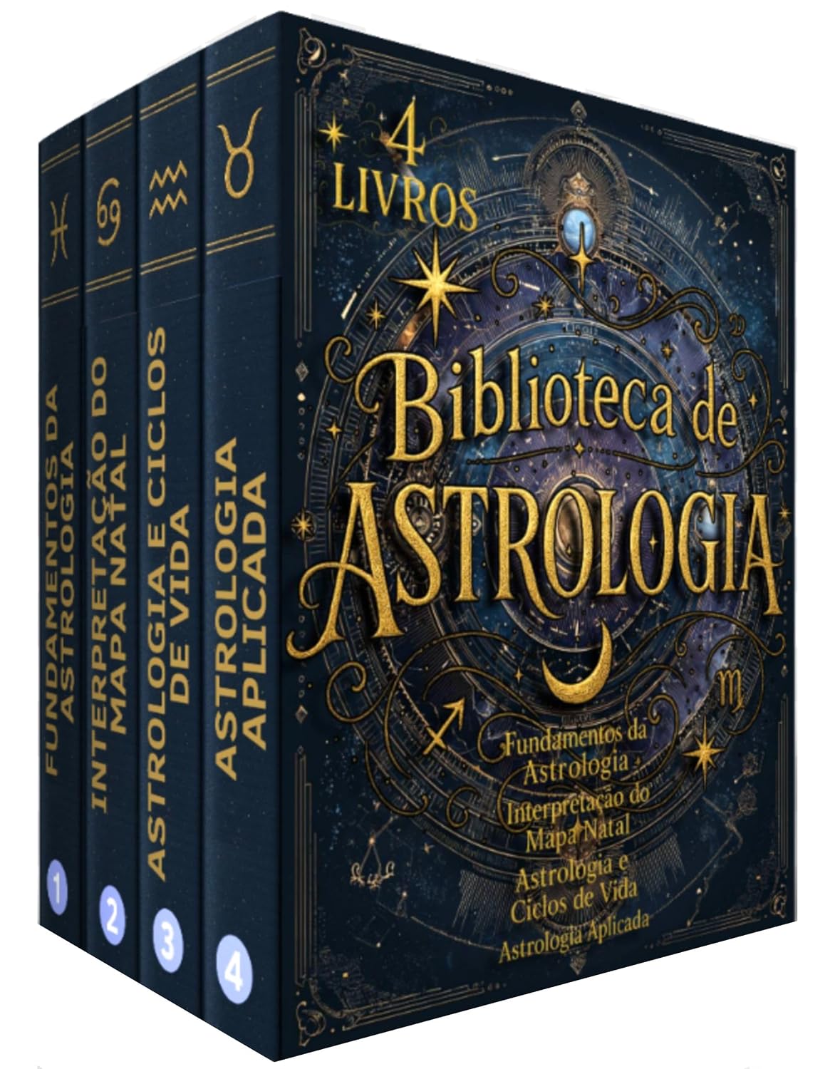 capítulo por capítulo baixar Biblioteca de Astrologia - 4 Livros - A Linguagem dos Astros para o Autoconhecimento: Guia Completo de Astrologia para Todos os Níveis