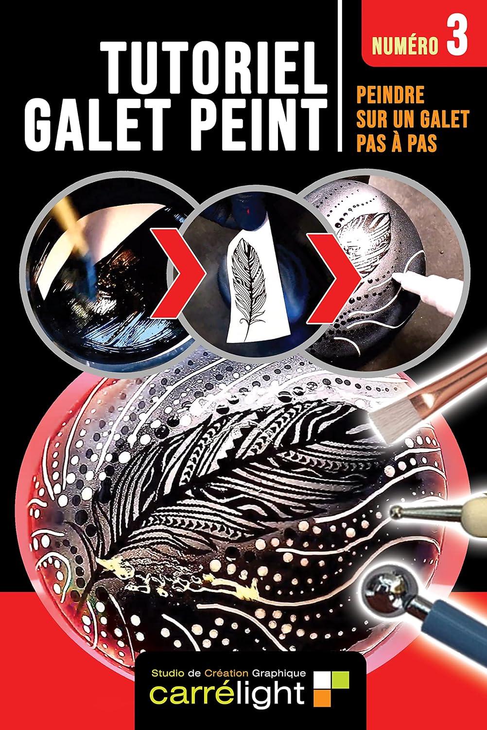 capítulo por capítulo baixar TUTORIEL GALET PEINT - Numéro 3: Peindre sur un galet pas à pas (TUTORIEL GALET PEINT: Peindre sur un galet pas à pas - Tutoriels de peintures pierres et galets peints) (French Edition)