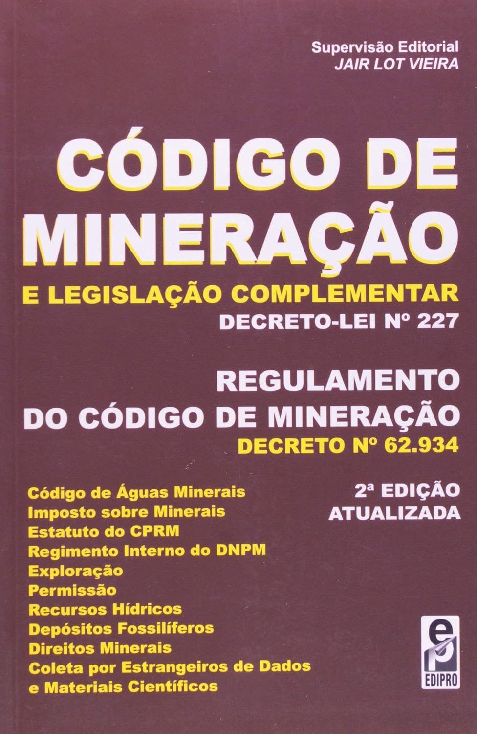 ler totalmente Código de mineração e legislação complementar