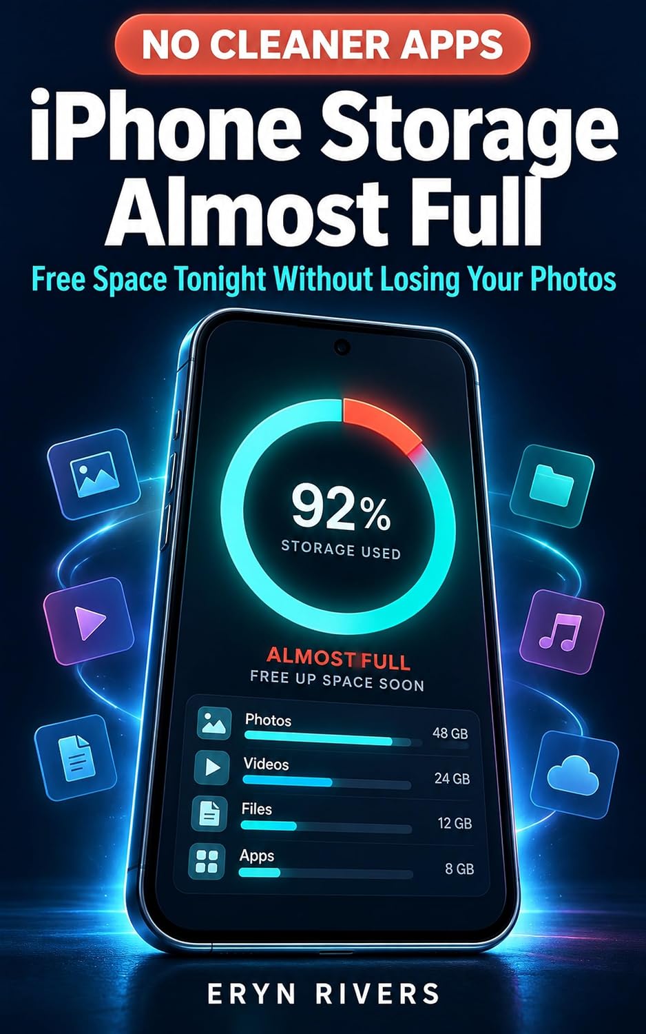 iPhone Storage Almost Full: Free Space Tonight Without Losing Your Photos: The Safe Priority Ladder for System Data, Messages, and Storage Warnings (No Cleaner Apps) (English Edition) baixar o livro de graça