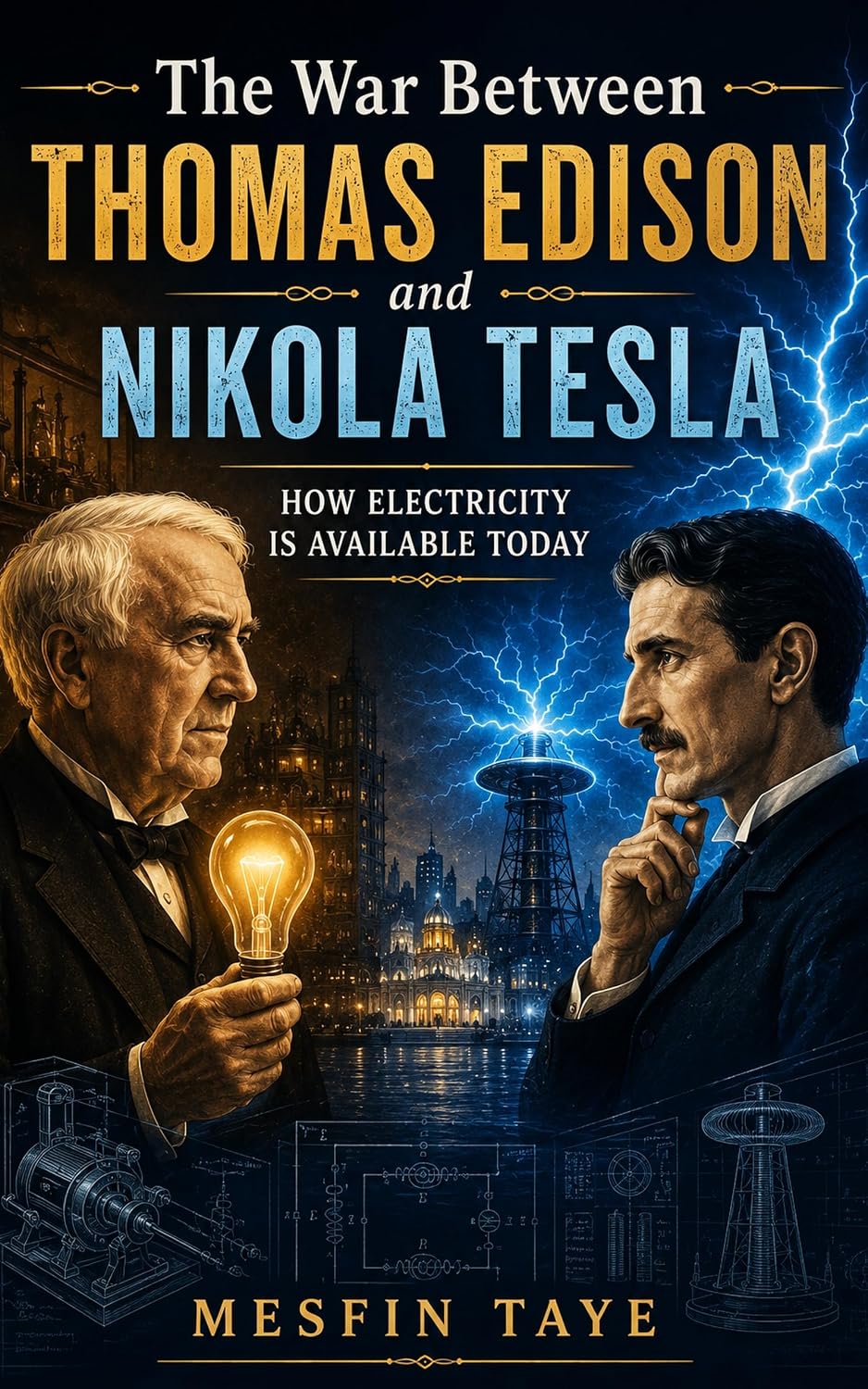 ler totalmente The War Between Thomas Edison and Nikola Tesla: How Electricity Is Available Today (English Edition)