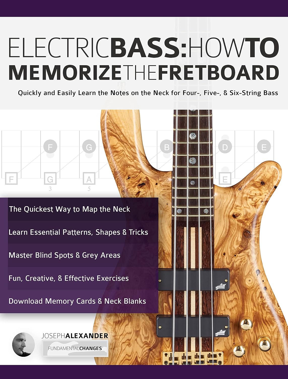 Electric Bass: How To Memorize The Fretboard: Quickly and Easily Learn the Notes on the Neck for Four-, Five-, & Six-String Bass (Learn how to play bass) (English Edition) baixar o livro de graça