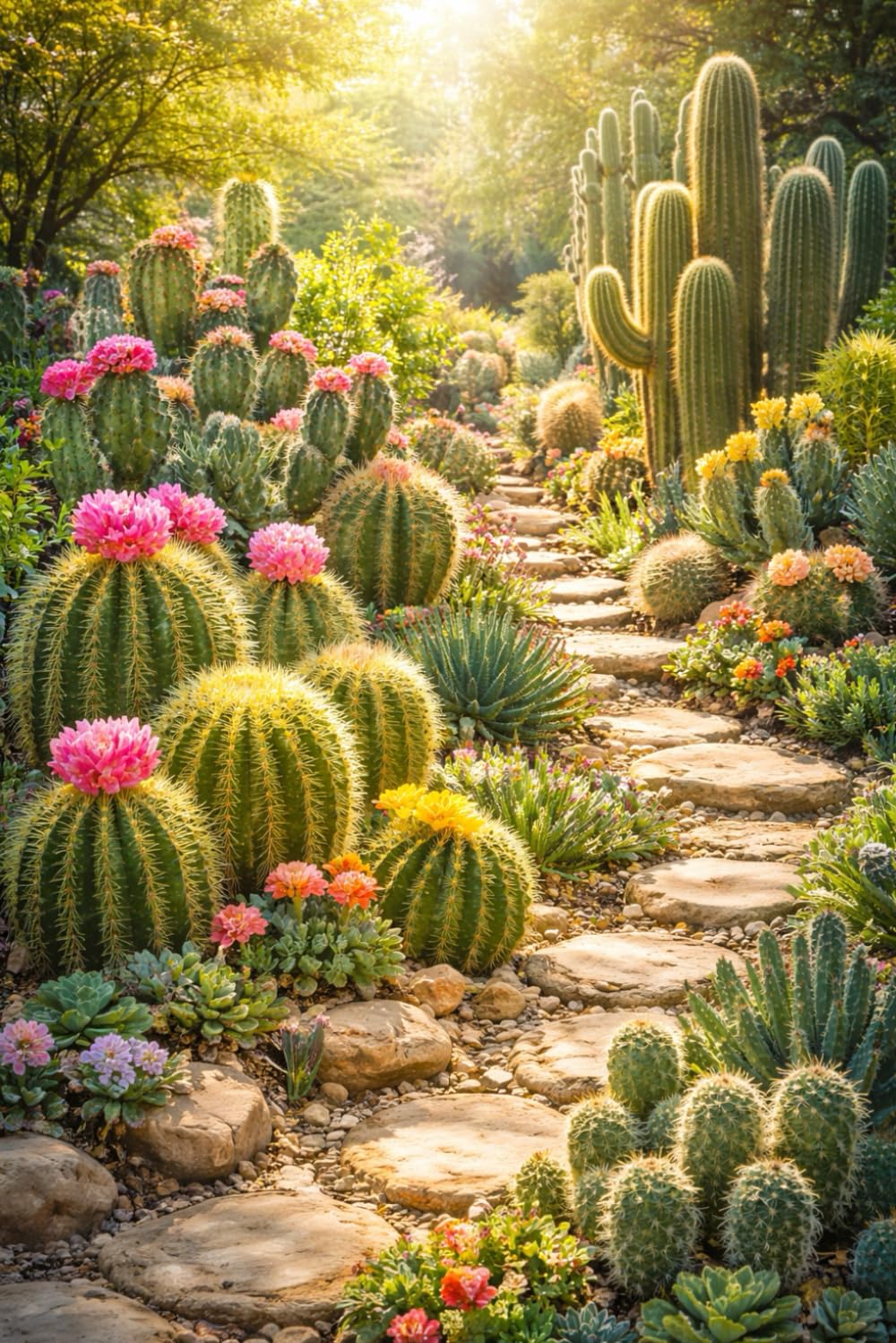 Cactus Garden Notebook: Botanical Writing Journal for Plant Lovers 6*9 100 pages Paperback