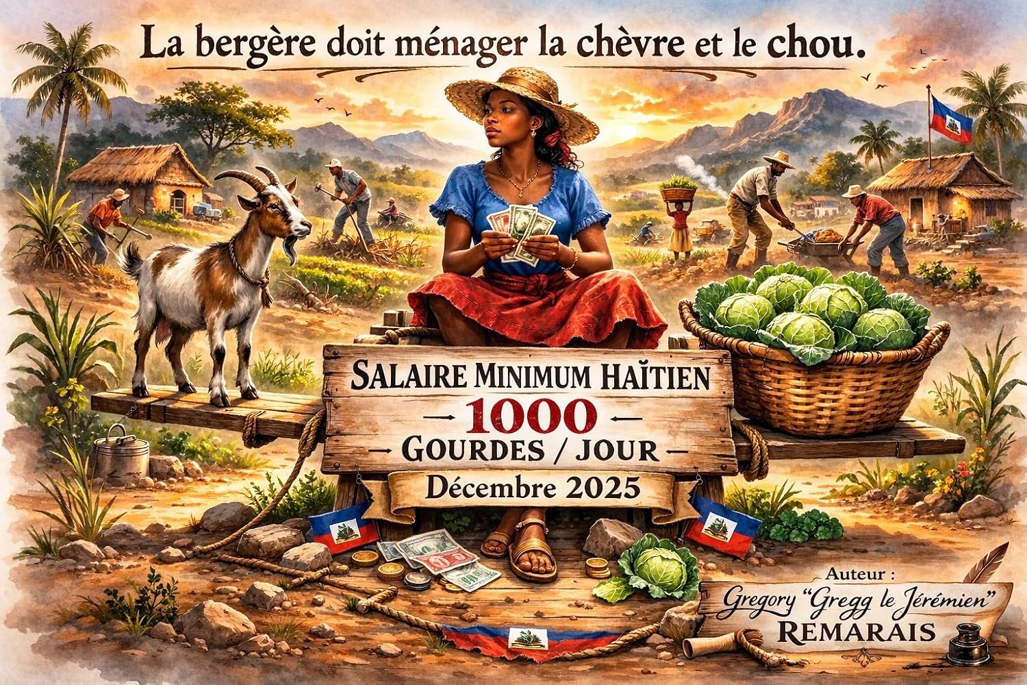 capítulo por capítulo baixar Salaire minimum haïtien: la bergère doit ménager la chèvre et le chou (French Edition)