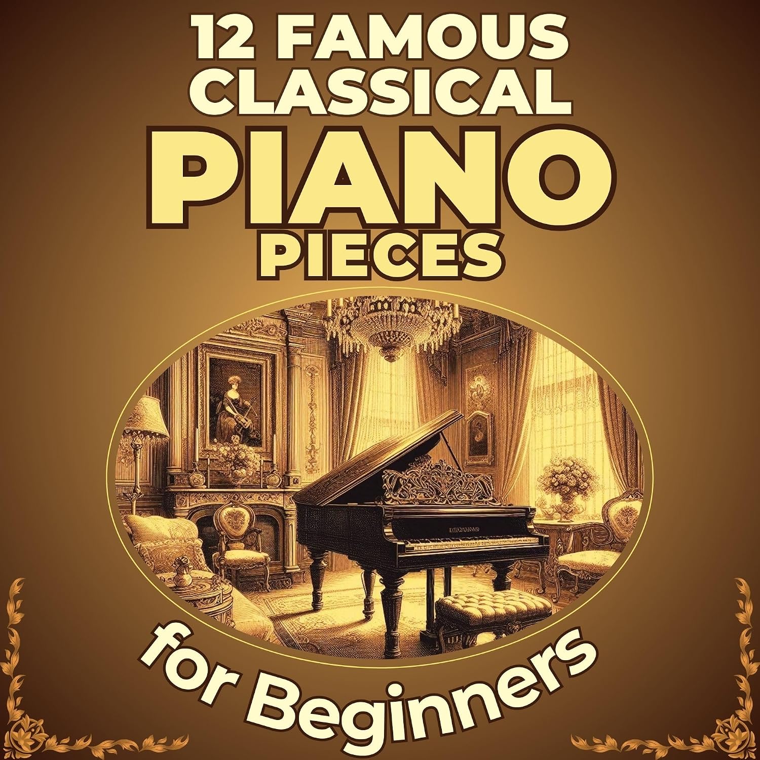 12 Famous Classical Piano Pieces for Beginners: Big-Note Format with Letters & Fingering (English Edition) baixar o livro de graça