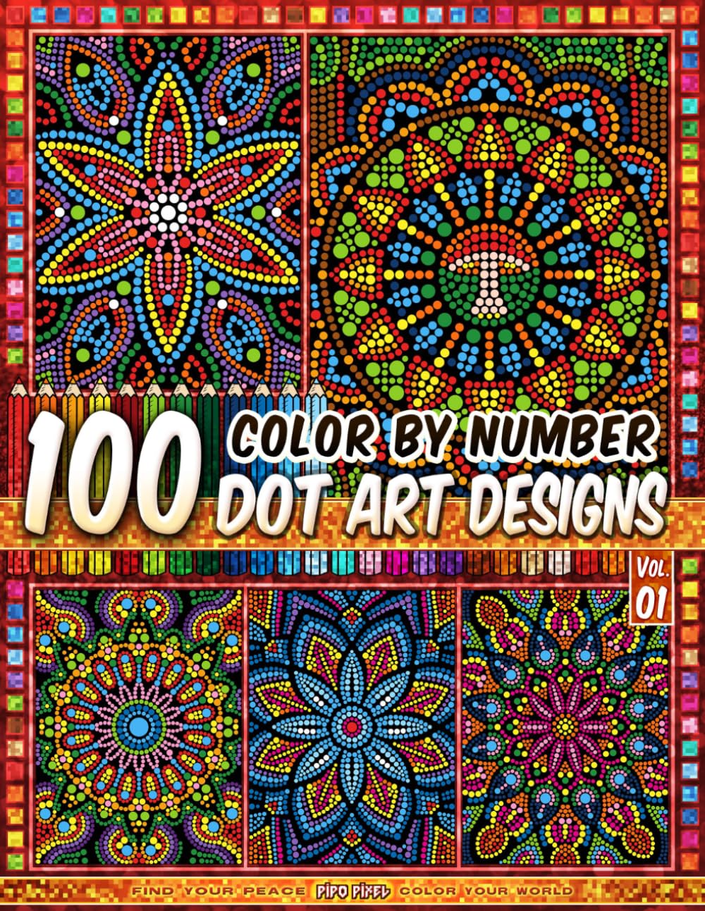 capítulo por capítulo baixar Dot Art Color by Number - Mandalas - Vol. 01: 100 Dot Art Designs - Intricate Geometric Art for Calm Coloring