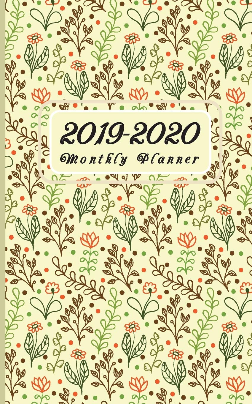 ler totalmente F4 Monthly Planner Lovely Flowers Cover: Two Year - Monthly Calendar Planner 5 x 8'' - 24 Months For Academic Agenda Schedule Organizer