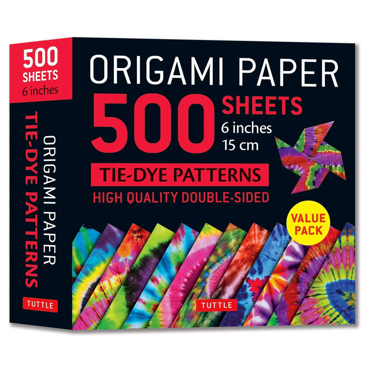 ler totalmente Origami Paper 500 Sheets Tie-Dye Patterns 6 (15 CM): Tuttle Origami Paper: Double-Sided Origami Sheets Printed with 12 Designs (Instructions for 6 Projects Included)