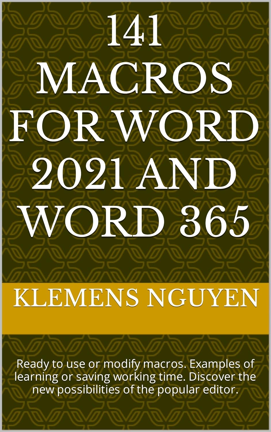 capítulo por capítulo baixar 141 Macros for Word 2021 and Word 365: Ready to use or modify macros. Examples of learning or saving working time. Discover the new possibilities of the... (VBA & macros Book 4) (English Edition)