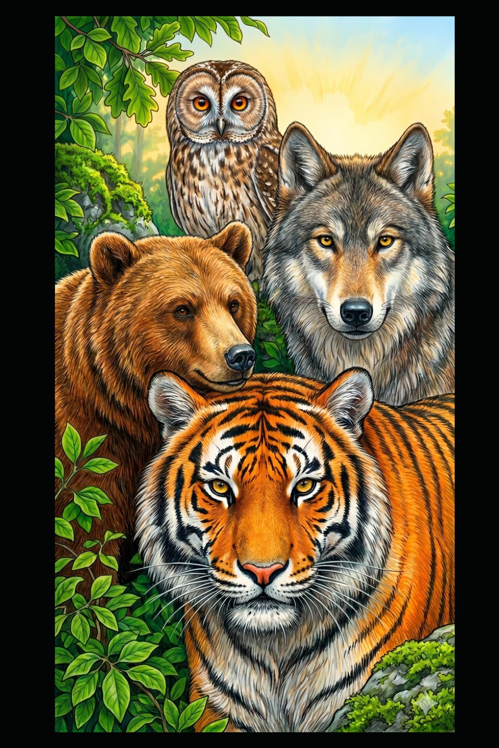 capítulo por capítulo baixar Majestic Wildlife Notebook: Aesthetic Lined Journal with Vintage Forest Animal Sketches | 120 Pages, 6x9 Inches