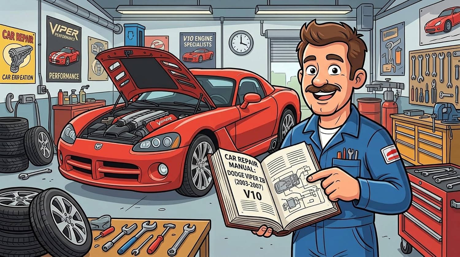 ler totalmente Dodge Viper ZB 2003-2007, Vehicle Repair Manual, Parts, Wiring, Workshop Book (English Edition)