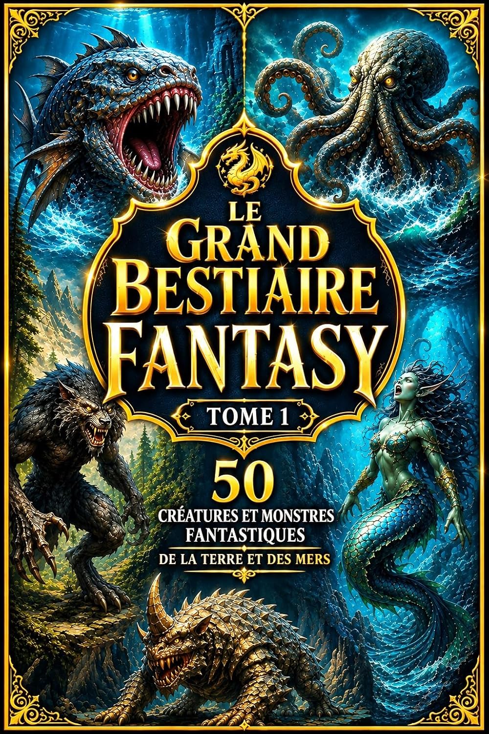 LE GRAND BESTIAIRE FANTASY, TOME 1: 50 créatures et monstres fantastiques de la terre et des mers (French Edition) baixar o livro de graça