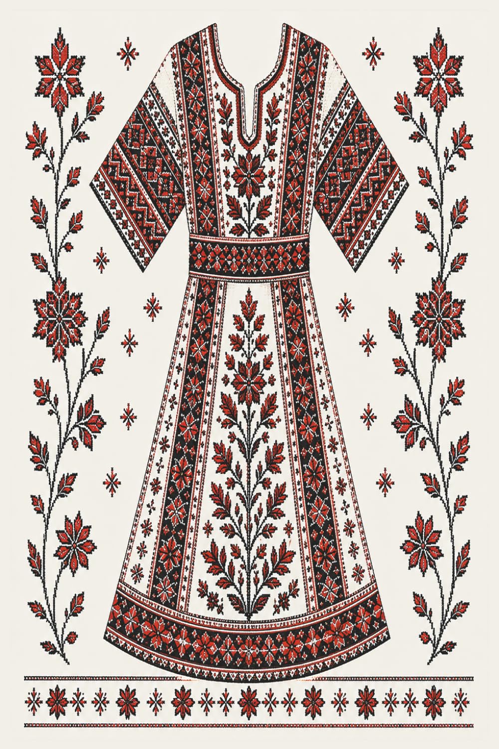 Tatreez Palestinian Embroidery Patterns: Traditional Palestinian Thobe Designs Through Needle and Thread baixar livro de graça