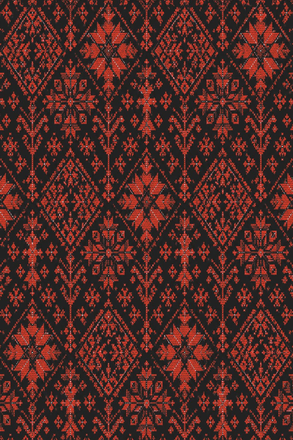 capítulo por capítulo baixar Traditional Palestinian Embroidery Notebook: Folk Cross Stitch Pattern Journal with Red and Black Heritage Textile Design