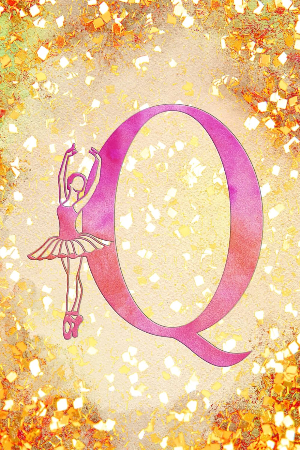 Q: Letter "Q" Initial Ballet Dance Monogram Notebook - Ballerina on Pink & Gold - College-Ruled Personal Journal, Writing Pad or Diary for Dancers, Girls & Women - 110 Pages, 6x9 baixar o livro de graça
