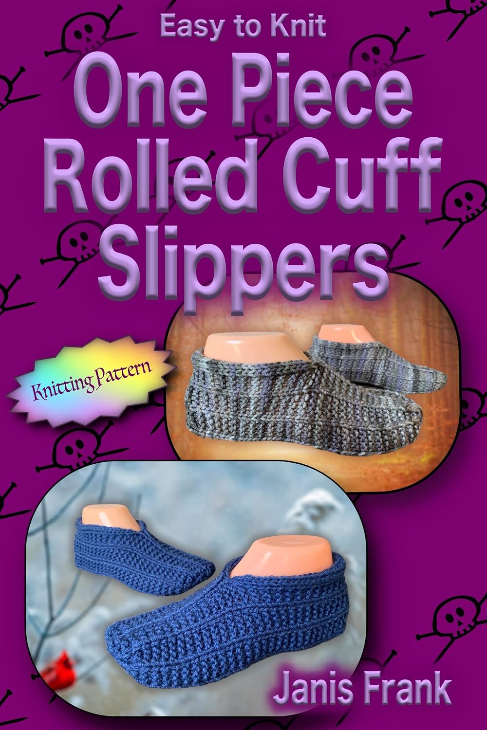 ler totalmente Easy to Knit One Piece Rolled Cuff Slippers: The Perfect Beginner Knitter Pattern (English Edition)