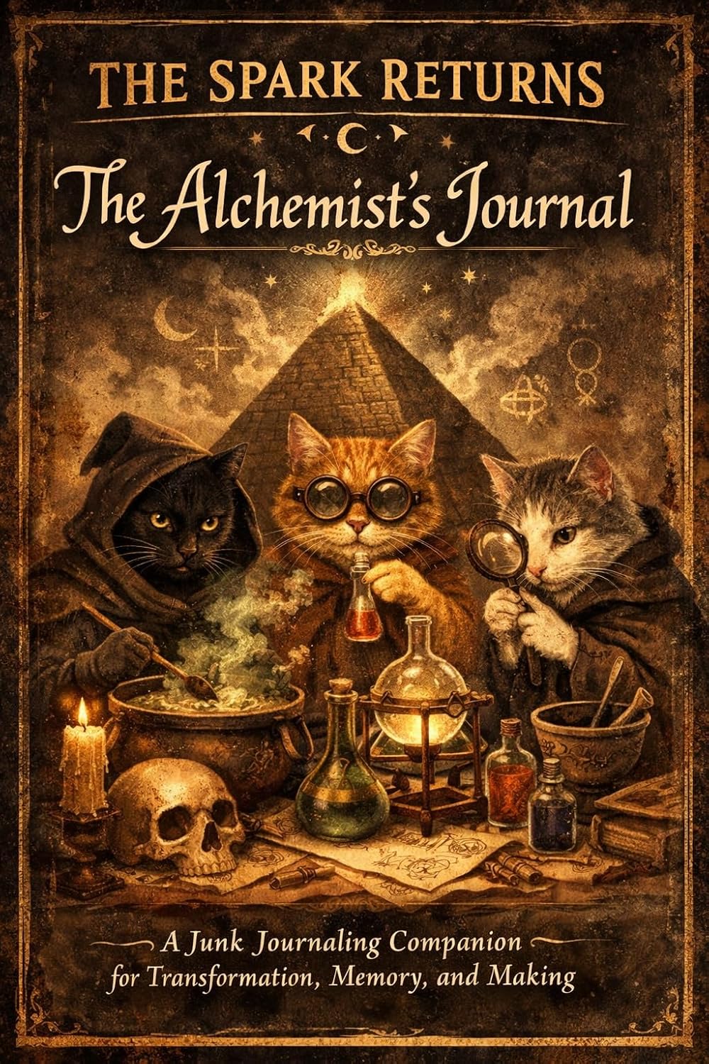 ler totalmente The Alchemist's Journal: A Junk Journaling Companion for Transformation, Memory, and Making (The Spark Returns Book 2) (English Edition)