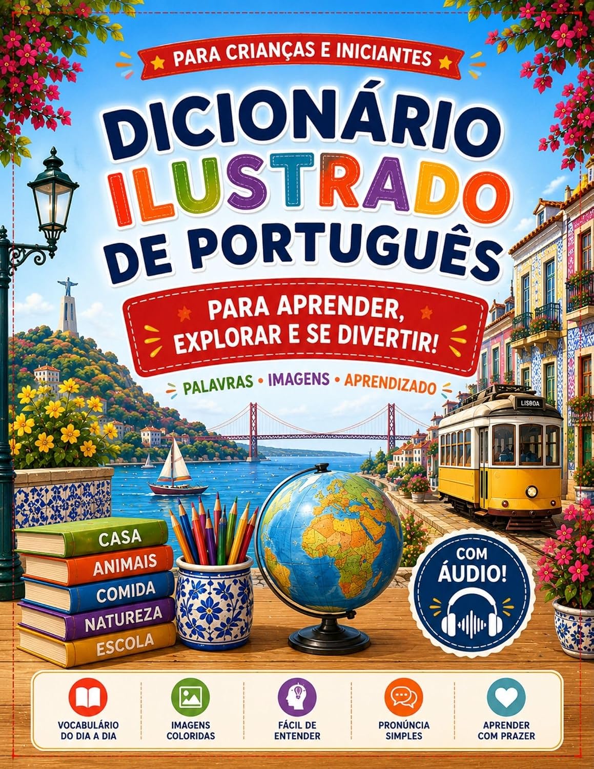 Dicionário Ilustrado de Português: Portuguese Picture Dictionary for Kids and Beginners baixar livro de graça