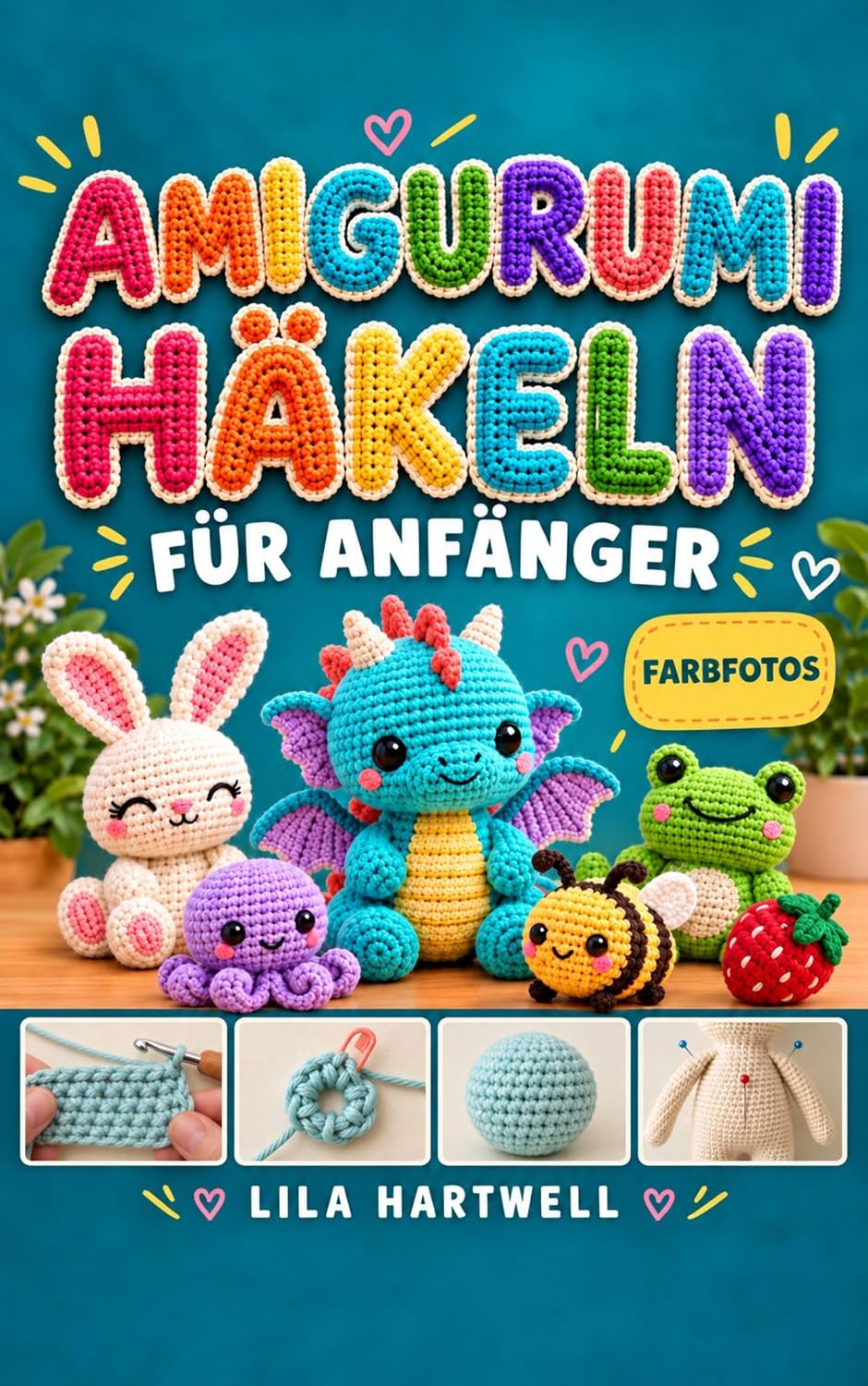 capítulo por capítulo baixar Amigurumi häkeln für Anfänger: Eine Schritt-für-Schritt-Anleitung mit Farbfotos, um die Grundlagen zu lernen, häufige Fehler zu vermeiden und niedliche Tiere & Figuren zu häkeln (German Edition)