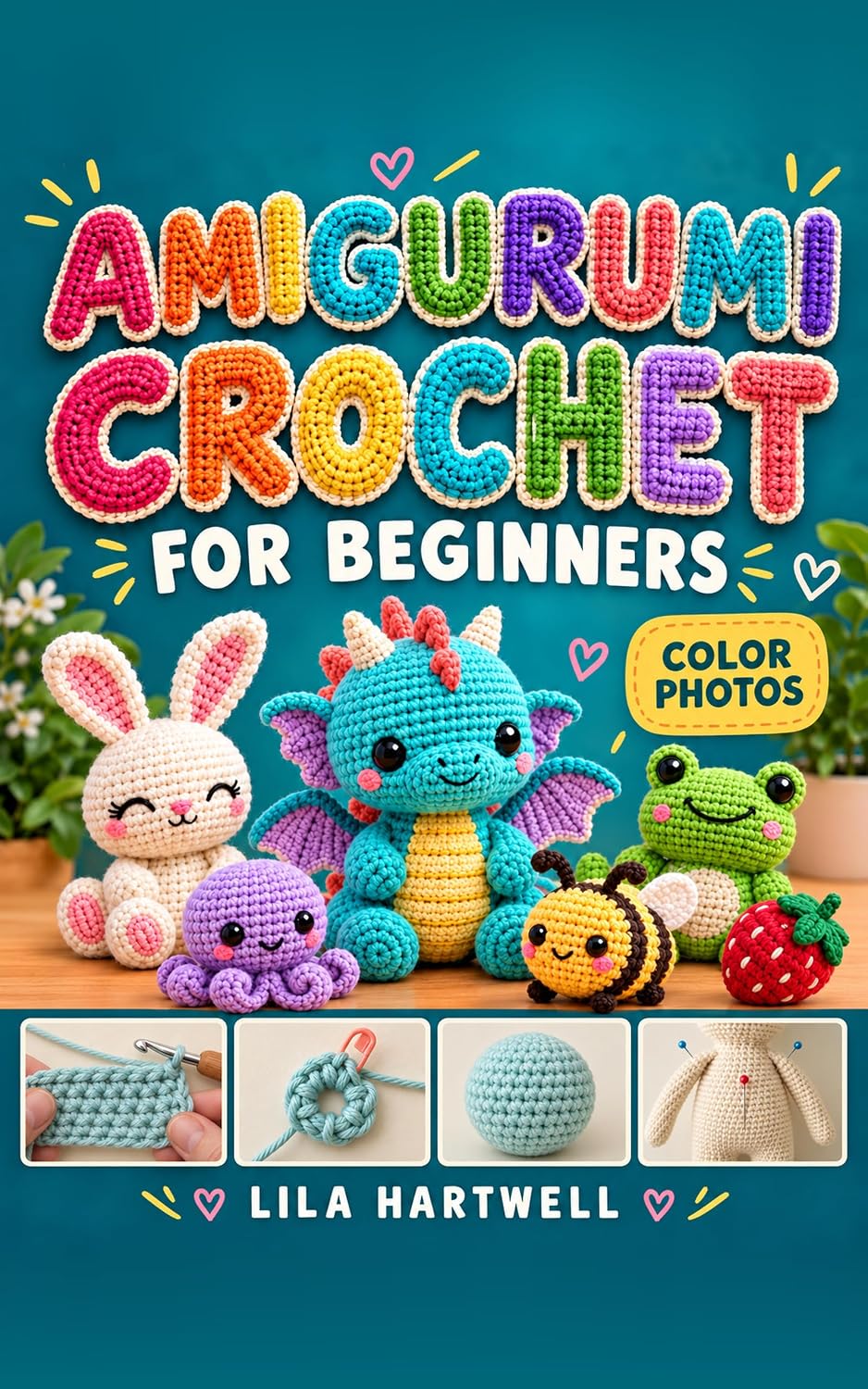 capítulo por capítulo baixar Amigurumi Crochet for Beginners: A Step-by-Step Guide with Color Photos to Learn the Basics, Avoid Common Mistakes, and Crochet Cute Animals & Characters (English Edition)