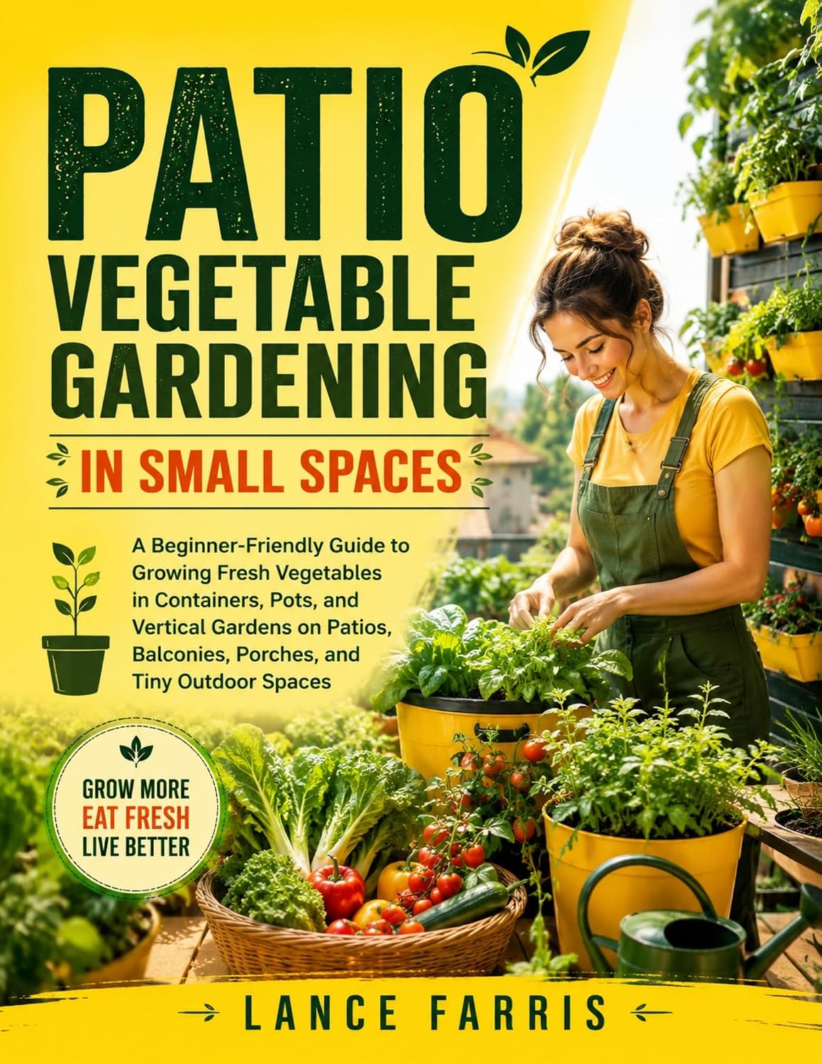 ler totalmente PATIO VEGETABLE GARDENING IN SMALL SPACES: A Beginner-Friendly Guide to Growing Fresh Vegetables in Containers, Pots, and Vertical Gardens on Patios, Balconies,... and Tiny Outdoor Spaces (English Edition)