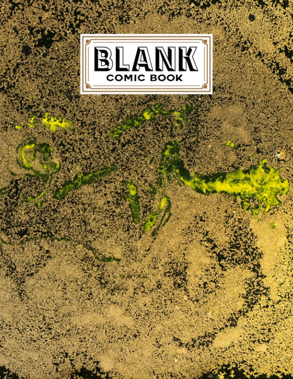 Blank Comic Book: Marbled Golden Cover, Draw Your Own Comics - 120 Pages of Fun and Unique Templates - A Large 8.5" x 11" Notebook by Nadine Siebert baixar o livro de graça