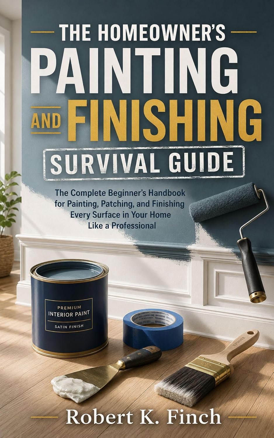ler totalmente THE HOMEOWNER'S PAINTING AND FINISHING SURVIVAL GUIDE: The Complete Beginner's Handbook for Painting, Patching, and Finishing Every Surface in Your Home... You Need to Know." 3) (English Edition)