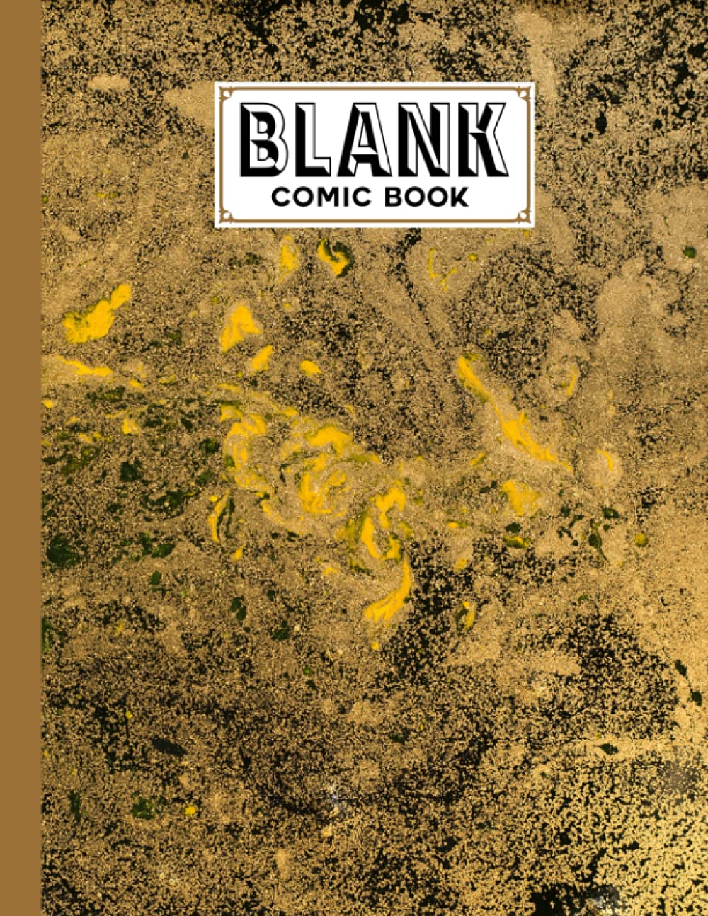 Blank Comic Book: Marbled Golden Cover, Draw Your Own Comics - 120 Pages of Fun and Unique Templates - A Large 8.5" x 11" Notebook by Maike Kohl baixar livro de graça