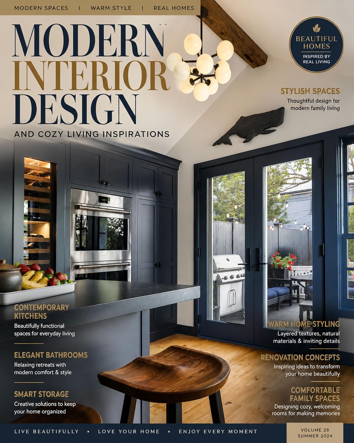 Modern Interior Design and Cozy Living Inspirations: Contemporary Kitchens Elegant Bathrooms Functional Storage Ideas Warm Home Styling Renovation Concepts... Comfortable Family Spaces (English Edition) baixar livro de graça