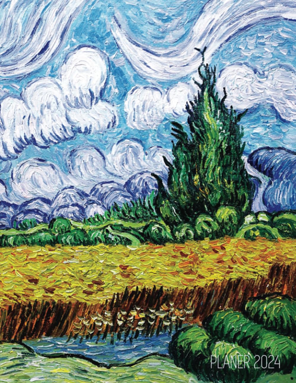 Van Gogh Wochenplaner 2024: Weizenfeld mit Zypressen | Planer 2024 mit Wochenübersicht | Raum für Notizen | Januar - Dezember 2024 Agenda |... Schule, Studium und das Büro (German Edition) baixar livro de graça