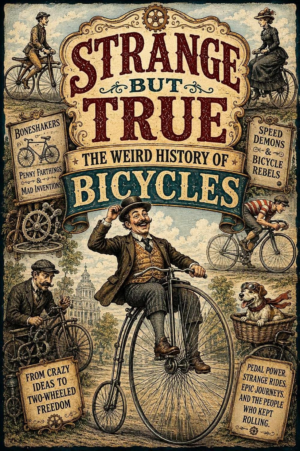 capítulo por capítulo baixar STRANGE BUT TRUE THE WEIRD HISTORY OF BICYCLES: Boneshakers, Penny-Farthings, Bicycle Face, Daredevil Racers, Military Bikes, and Other Two-Wheeled Madness... Strange But True Book 18) (English Edition)
