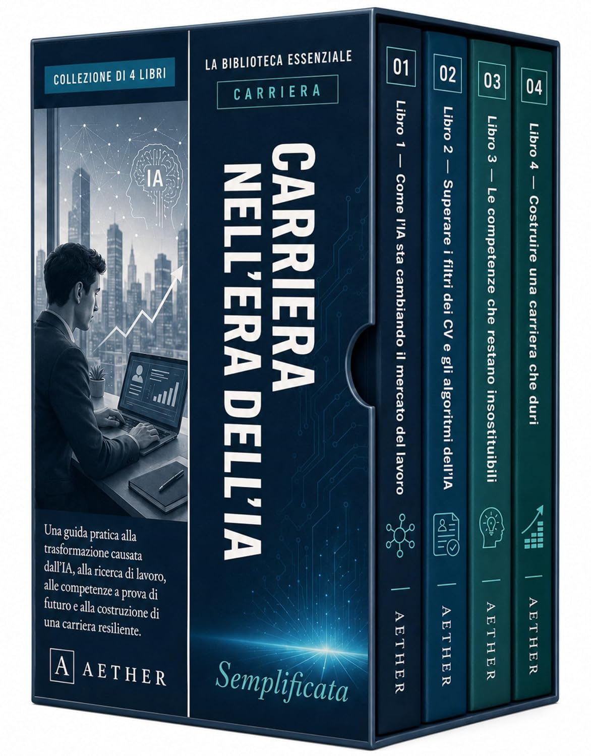 capítulo por capítulo baixar Carriera nell'era dell'AI resa facile - 4 guide essenziali per sopravvivere alle assunzioni AI, battere gli algoritmi e costruire subito una carriera inarrestabile... e a prova di futuro (Italian Edition)