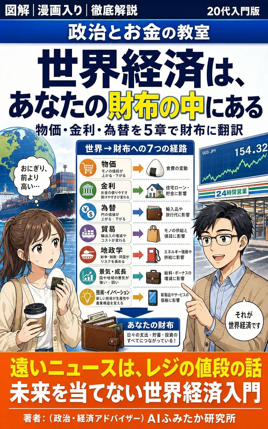 ler totalmente Sekai keizai wa anata no saifu no naka ni aru: Ima sara kikenai sekai keizai no chou kihon bukka kinri kawase o goshou de saifu ni honyaku suru nijuudai nyuumonsho (Japanese Edition)
