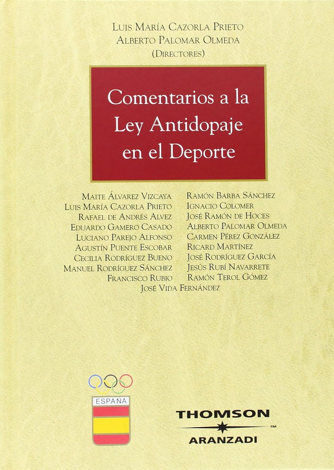 Comentarios a la Ley Antidopaje en el deporte: 438 baixar livro de graça