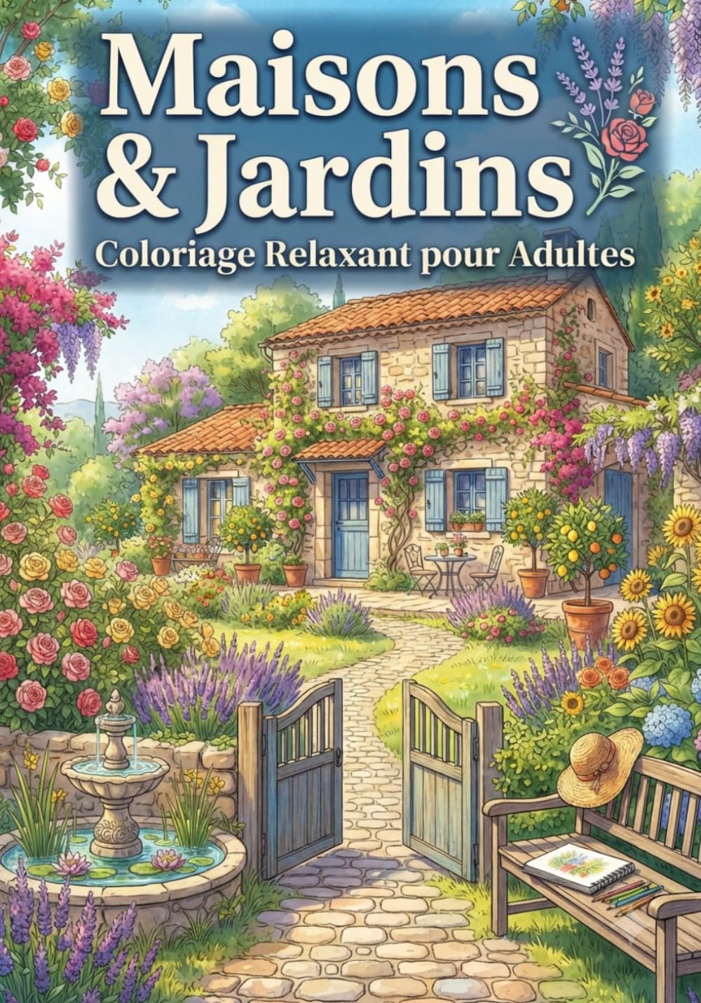 ler totalmente Maisons & Jardins — Coloriage Relaxant pour Adultes: Un Voyage Artistique à travers 50 Maisons de Rêve, Villas Méditerranéennes et Jardins Enchantés |... pour la Détente, le Calme et la Sérénité