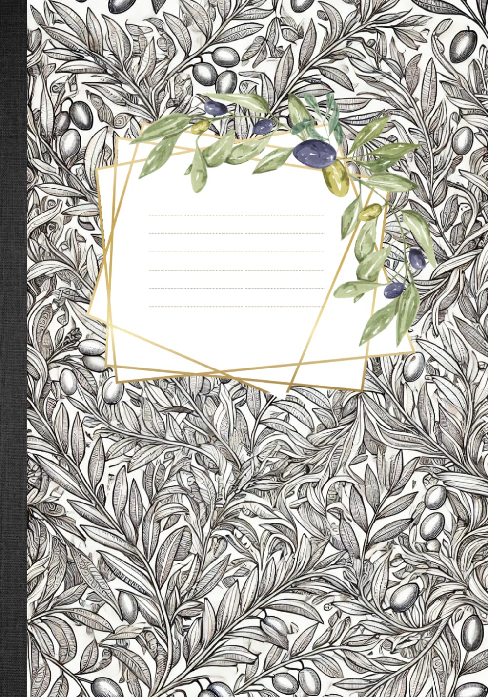 Olive Theme Notebook: Coloring Botanical Cover Journal with 100 Lined Pages 7x10-inch for Him, Her, Them baixar livro de graça