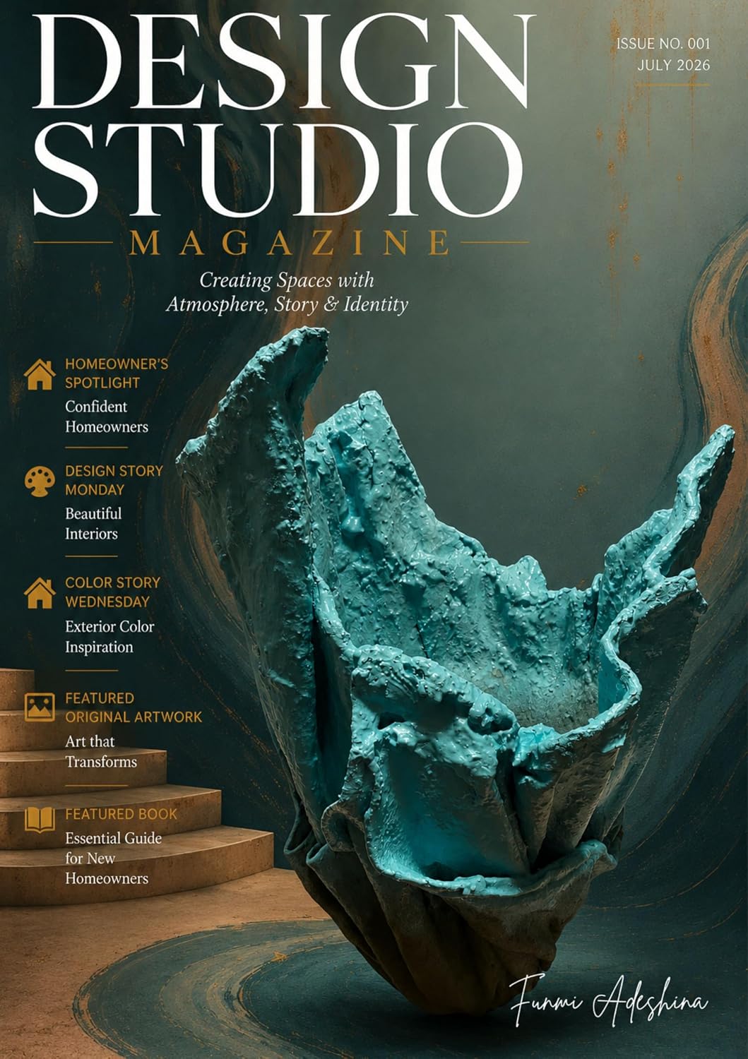 ler totalmente Design Studio Magazine Issue No. 001 • July 2026: Creating Spaces with Atmosphere, Story & Identity (English Edition)